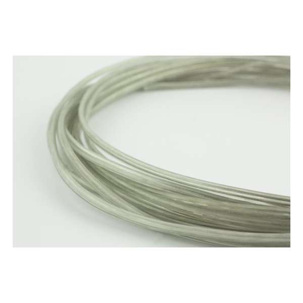 Snoerboer Transparant kunststof snoer - 2x0,75 plat - prijs per meter Snoerboer Transparant kunststof snoer - 2x0,75 plat - prijs per meter