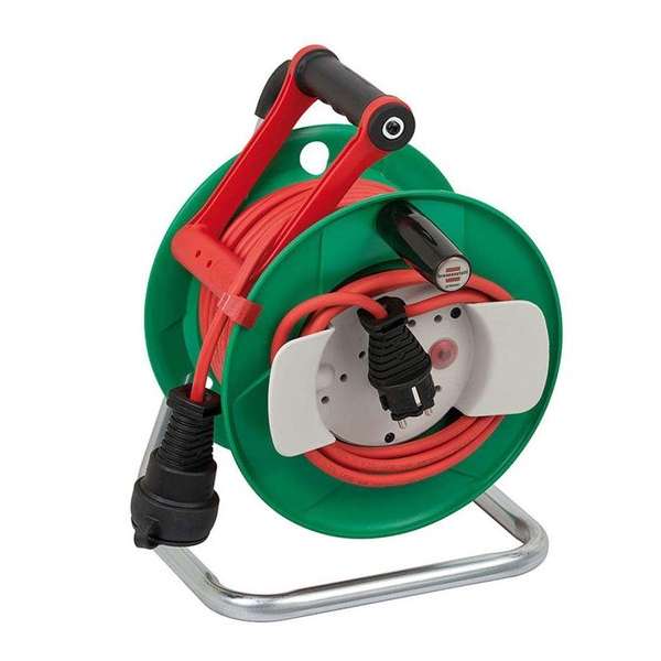 Brennenstuhl Kabelhaspel - 25 m met 3 x 1.5 mm2 Snoer - Groen/Rood Brennenstuhl Kabelhaspel - 25 m met 3 x 1.5 mm2 Snoer - Groen/Rood