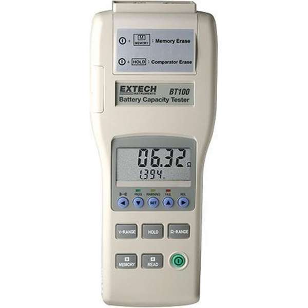EXTECH BT100: Tester voor batterijcapaciteit EXTECH BT100: Tester voor batterijcapaciteit
