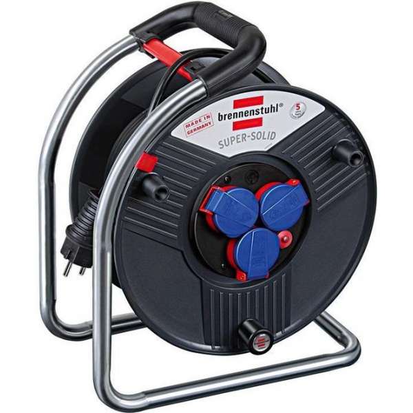 Brennenstuhl 1308900 Super-Solid IP44 kabelhaspel - H07RN-F 3G1,5 - 40m Brennenstuhl 1308900 Super-Solid IP44 kabelhaspel - H07RN-F 3G1,5 - 40m