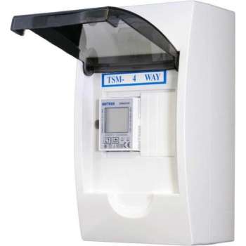 1 fase LCD modulaire kWh meter 100a in 4 modulen kast