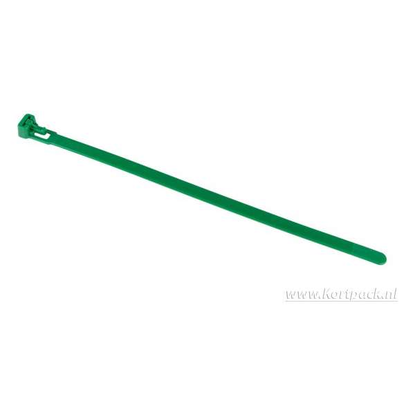 Kabelbinders/tyraps groen. 368mm x 4.8mm 10x100 stuks + Kortpack pen (099.0479) Kabelbinders/tyraps groen. 368mm x 4.8mm 10x100 stuks + Kortpack pen (099.0479)