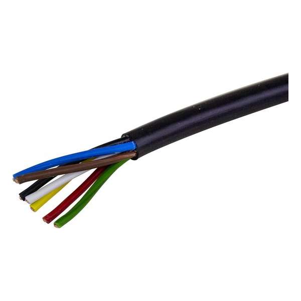 Elektrokabel 7x0,75mm², Rol 100 meter Elektrokabel 7x0,75mm², Rol 100 meter