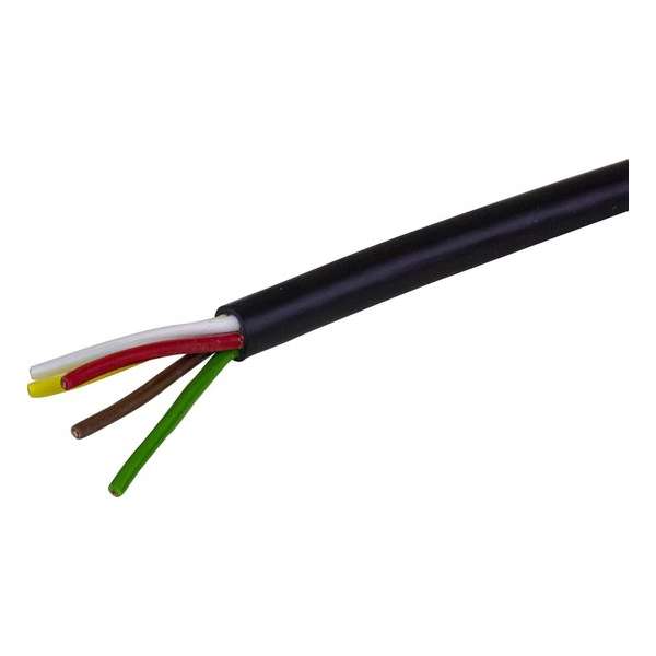 Elektrokabel 5x0,75mm², Rol 100 meter Elektrokabel 5x0,75mm², Rol 100 meter