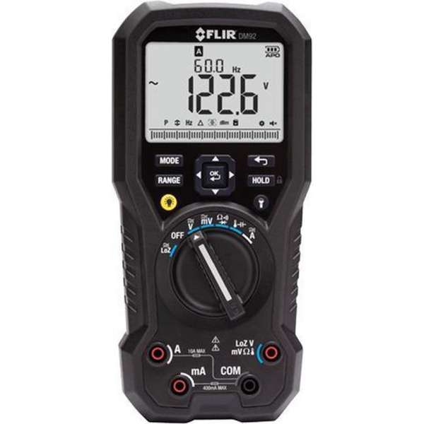 FLIR DM92: FLIR industriële digitale multimeter met LoZ- en VFD-modus FLIR DM92: FLIR industriële digitale multimeter met LoZ- en VFD-modus