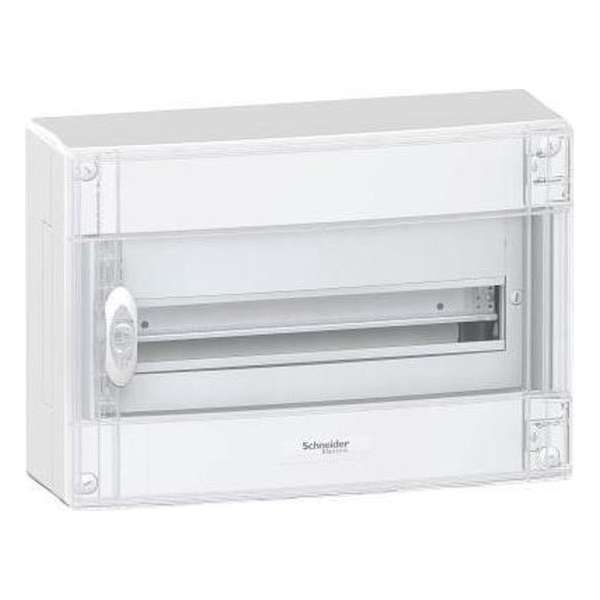 BOXPLUS kast 18 modules 1R doorzichtige deur opbouw BOXPLUS kast 18 modules 1R doorzichtige deur opbouw