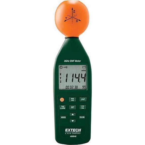 EXTECH 480846: 8 GHz RF Elektromagnetische veldsterktemeter EXTECH 480846: 8 GHz RF Elektromagnetische veldsterktemeter
