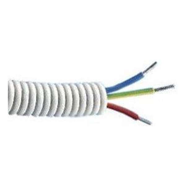 Voorbedrade buis met 3G1,5 mm² VOB installatiedraad Voorbedrade buis met 3G1,5 mm² VOB installatiedraad