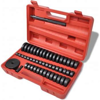 vidaXL - Poelietrekker Doos lagertrekker schijven 18-65 mm 51 stuks
