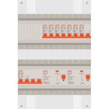 3 fase groepenkast met 6 licht groepen en kookgroep