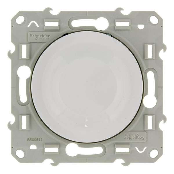 Schneider Electric Odace inbouw dimmer led/gloei/halogeen Wit Schneider Electric Odace inbouw dimmer led/gloei/halogeen Wit