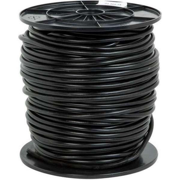 Haspel met 100 meter aansluitsnoer VMVL 3X1,0mm2 Zwart Haspel met 100 meter aansluitsnoer VMVL 3X1,0mm2 Zwart