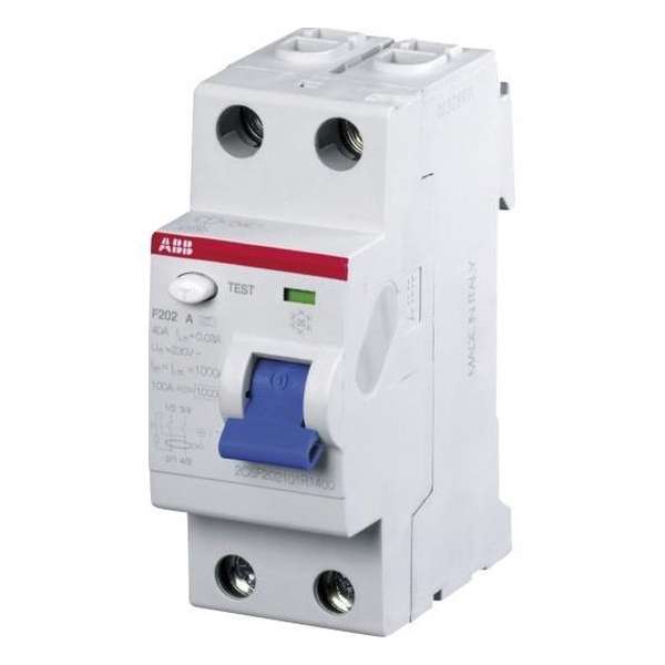 Aardlekschakelaar ABB 2 polig 30mA 2CSF202101r 14 00 Aardlekschakelaar ABB 2 polig 30mA 2CSF202101r 14 00