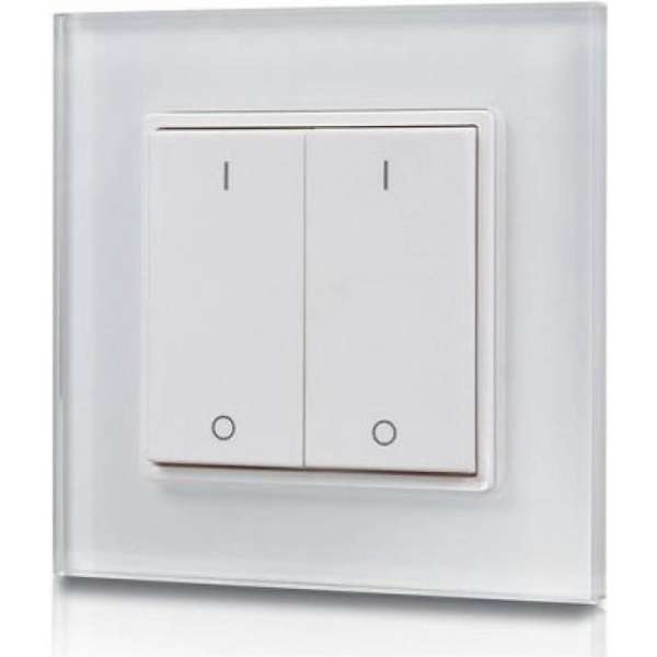 2-kanaals draadloze LED muur opbouw dimmer 2-kanaals draadloze LED muur opbouw dimmer