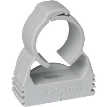 Starquick® - 1delige - beugel - PA6 - polyamide - grijs - KIWA - 16 - 20 mm - M6