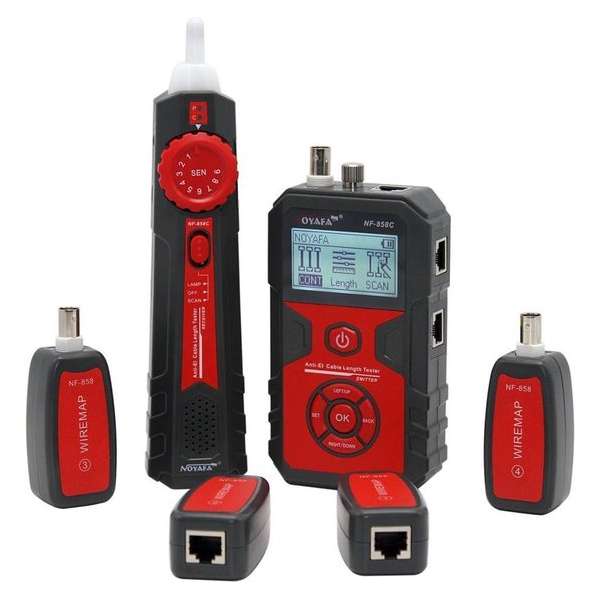 Dakta® Netwerk Kabel Tester | Kabelzoeker | LCD Scherm | Spanning en Stroom | 2000 m testrange Dakta® Netwerk Kabel Tester | Kabelzoeker | LCD Scherm | Spanning en Stroom | 2000 m testrange
