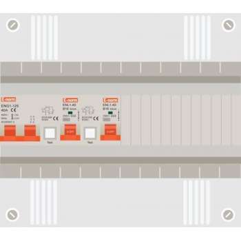 1 fase groepenkast met 2 aardlekautomaten