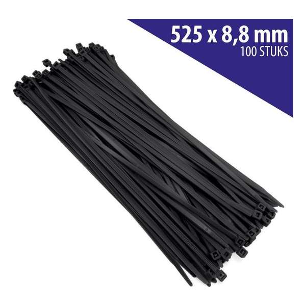 Bundelband 525 x 8,8 mm (ty-rap) (100 stuks) Bundelband 525 x 8,8 mm (ty-rap) (100 stuks)