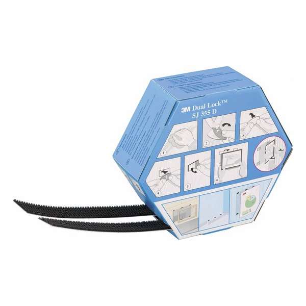 3M SJ 355D Dual Lock Klittenband Om vast te plakken Paddenstoel (l x b) 5000 mm x 25 mm Zwart 1 paar 3M SJ 355D Dual Lock Klittenband Om vast te plakken Paddenstoel (l x b) 5000 mm x 25 mm Zwart 1 paar