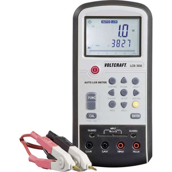 VOLTCRAFT LCR-300 LCR-meter Digitaal CAT I Weergave (counts): 20000 VOLTCRAFT LCR-300 LCR-meter Digitaal CAT I Weergave (counts): 20000