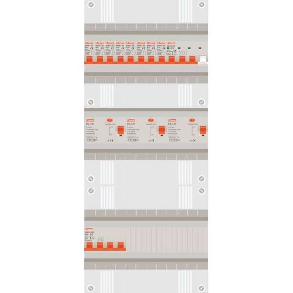 3 fase groepenkast met 8 licht groepen en 1 krachtgroep 3 fase groepenkast met 8 licht groepen en 1 krachtgroep