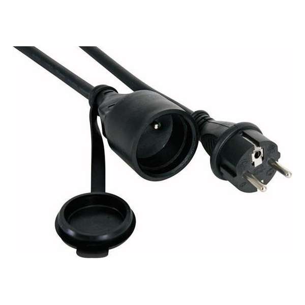 Perel Verlengkabel 25 Meter 230 V Rubber 3680 Watt Zwart Perel Verlengkabel 25 Meter 230 V Rubber 3680 Watt Zwart
