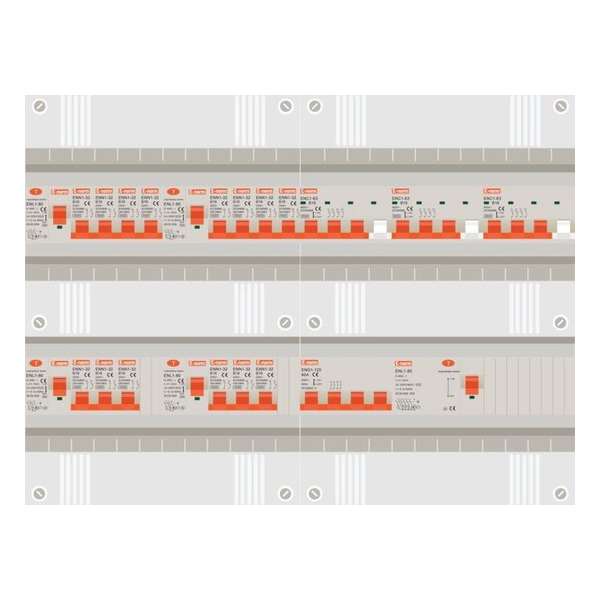 3 fase groepenkast met 14 licht groepen en 3 krachtgroepen 3 fase groepenkast met 14 licht groepen en 3 krachtgroepen