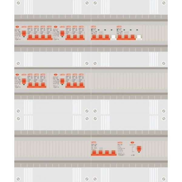 3 fase groepenkast met 13 licht groepen en 2 krachtgroepen 3 fase groepenkast met 13 licht groepen en 2 krachtgroepen