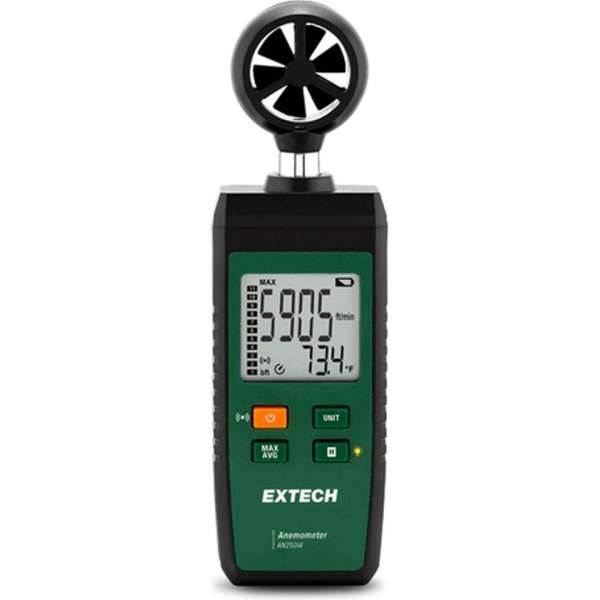 Extech AN250W: Anemometer met connectiviteit ExView® App Extech AN250W: Anemometer met connectiviteit ExView® App