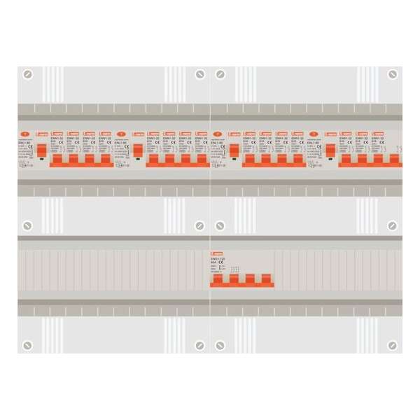 3 fase groepenkast met 14 licht groepen en kookgroep 3 fase groepenkast met 14 licht groepen en kookgroep