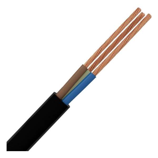 Stroomkabel - 3x1.5mm - 3 Aderig - 50 Meter - Zwart - BSE Stroomkabel - 3x1.5mm - 3 Aderig - 50 Meter - Zwart - BSE