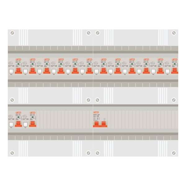1 fase groepenkast met 14 aardlekautomaten 1 fase groepenkast met 14 aardlekautomaten