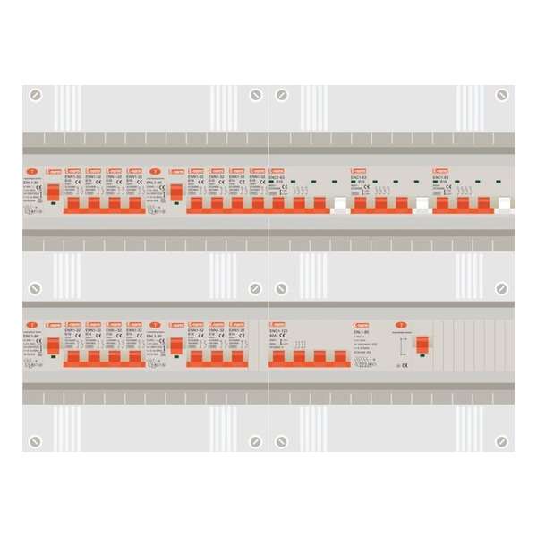 3 fase groepenkast met 15 licht groepen en 3 krachtgroepen 3 fase groepenkast met 15 licht groepen en 3 krachtgroepen