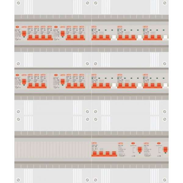 3 fase groepenkast met 13 licht groepen en 6 krachtgroepen 3 fase groepenkast met 13 licht groepen en 6 krachtgroepen