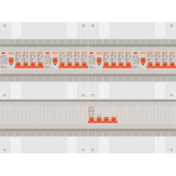 3 fase groepenkast met 16 licht groepen