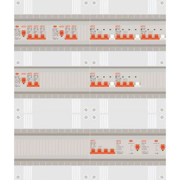 3 fase groepenkast met 7 licht groepen en 5 krachtgroepen 3 fase groepenkast met 7 licht groepen en 5 krachtgroepen