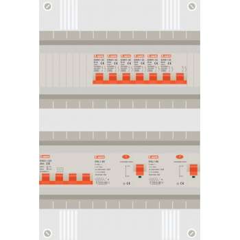 3 fase groepenkast met 5 licht groepen en kookgroep