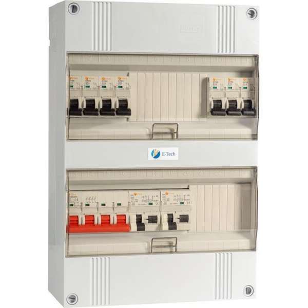 3 fase E-Tech groepenkast 7 groepen 3 fase E-Tech groepenkast 7 groepen