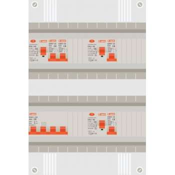 3 fase groepenkast met 4 licht groepen