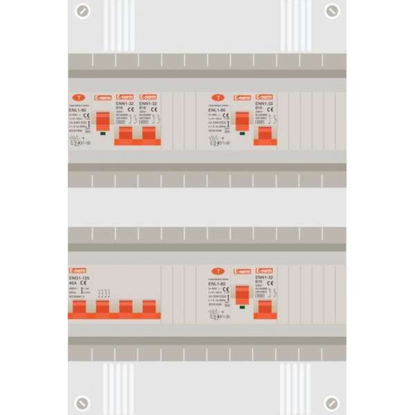 3 fase groepenkast met 4 licht groepen