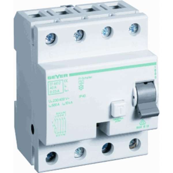 Geyer aardlekschakelaar ef440d 40a Geyer aardlekschakelaar ef440d 40a