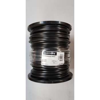 Elektrofix huishoudsnoer 3 x 1 mm, zwart, 100 m, H05VV-F