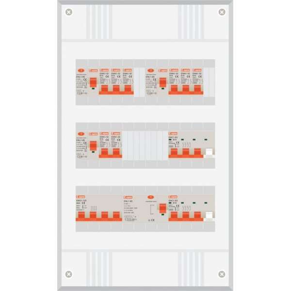 3 fase groepenkast met 8 licht groepen en 2 krachtgroepen 3 fase groepenkast met 8 licht groepen en 2 krachtgroepen