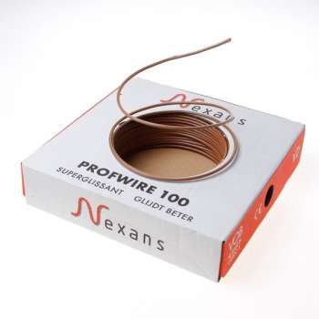 Nexans Profwire kabel installatiedraad bruin 2.5mm²