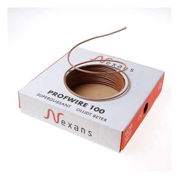 Nexans Profwire kabel installatiedraad bruin 2.5mm² Nexans Profwire kabel installatiedraad bruin 2.5mm²