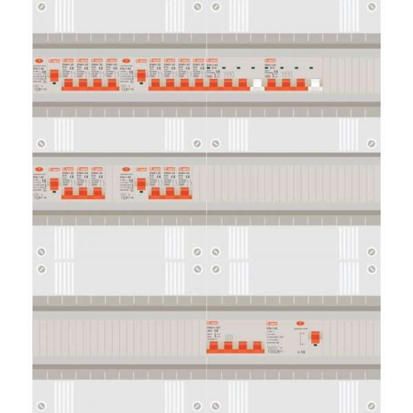 3 fase groepenkast met 14 licht groepen en 2 krachtgroepen 3 fase groepenkast met 14 licht groepen en 2 krachtgroepen