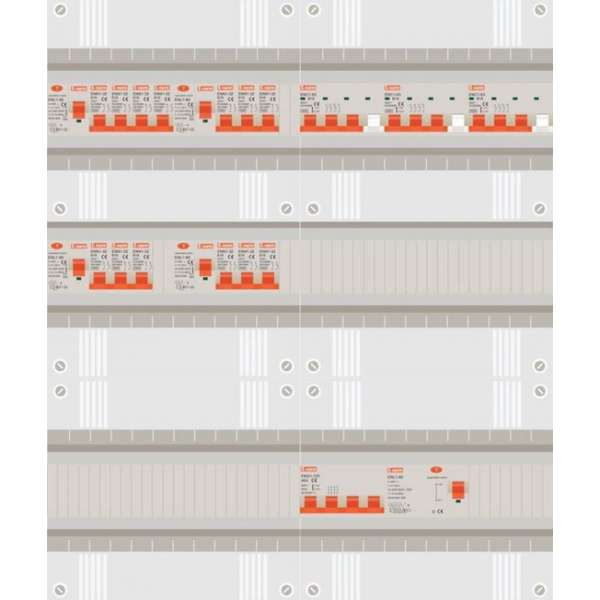 3 fase groepenkast met 13 licht groepen en 3 krachtgroepen 3 fase groepenkast met 13 licht groepen en 3 krachtgroepen
