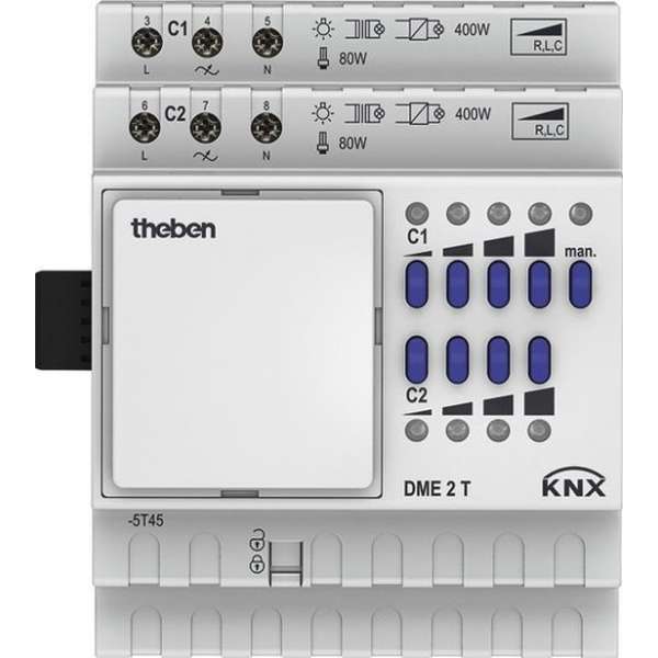 Theben dimactor uitbreidingsmodule 2-voudig DME 2 T KNX / EIB MIX2, 4407641 Theben dimactor uitbreidingsmodule 2-voudig DME 2 T KNX / EIB MIX2, 4407641