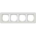 Gira E3 Lichtgrijs/wit Afdekraam 4 voudig 214411