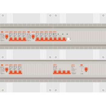 3 fase groepenkast met 11 licht groepen en 1 krachtgroep